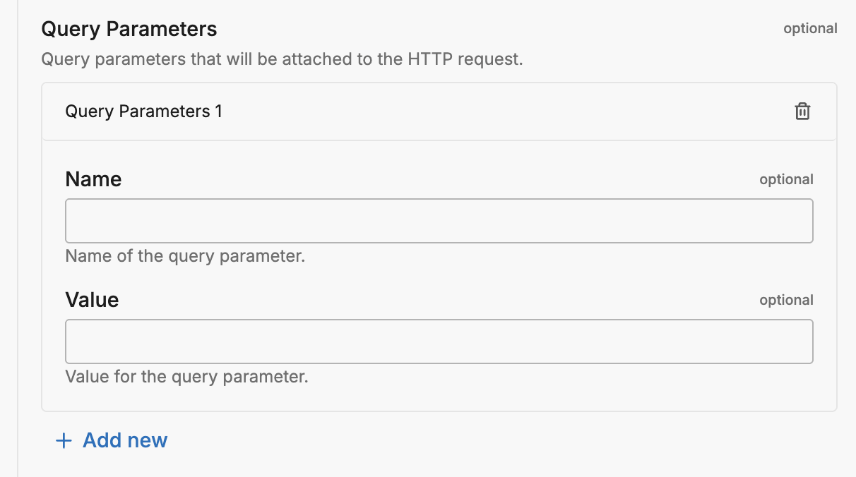 HTTP Pull Parameters Configuration